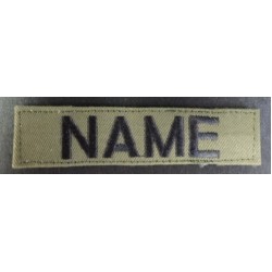 MILITARY STYLE NAME WITH OR WITH OUT VELCRO